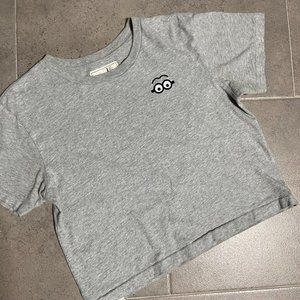 Chocolate HK - Minion Made Gray Crop Tee